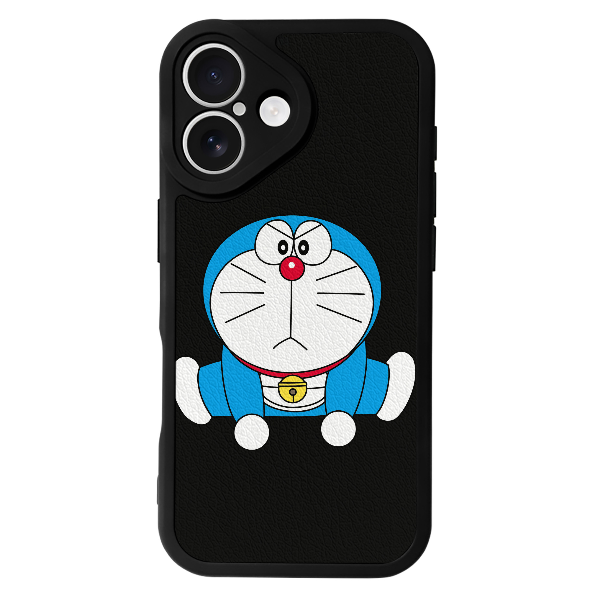 （画像用） ドラえもん Doraemon 【iPhone 16シリーズ対応】シリコンスマホケース（レザー調） 材質：シリコン